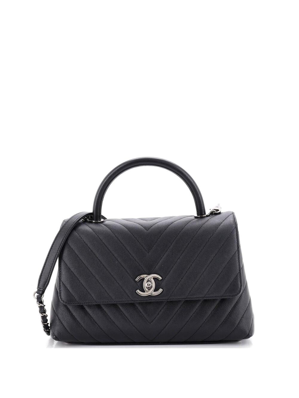 Chanel Coco Top Handle Bag Chevron #319044C48B